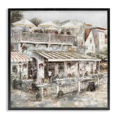 Stupell Industries Town Caf&eacute; Patio Framed Giclee Wall Art Design by Ruane Manning