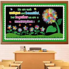 Summer Flowers Bulletin Board Decorations Set