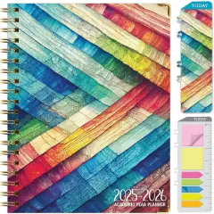 2025-2026 Academic Year Planner - Large (8.5"x11") - Rainbow Oak