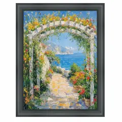 Round Matte Black Picture Frame 17x25 frame