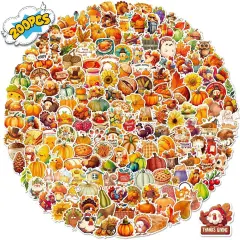 200PCS Thanksgiving Stickers