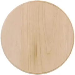 Basswood Circle Thin Plaque, 6"X6"X.31