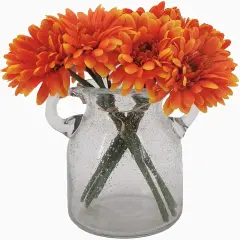 Artificial African Daisies Flowers - Orange