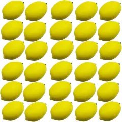 30PCS Fake Yellow Lemons