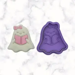 Reading Ghost Cookie Cutter and Stamp