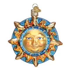 Old World Christmas 6.5 Inch Fanciful Sun Tree Ornament , Center Solar System Gold