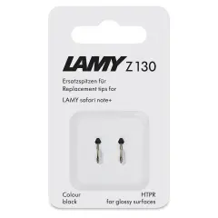 Lamy Safari Note+ Stylus Pen Replacement Tips - Black, Medium, Pkg of 2