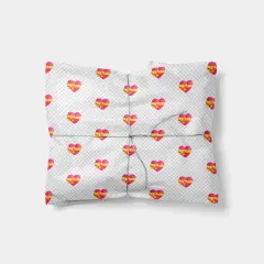 Heart with Bow Emoji Gift Wrap
