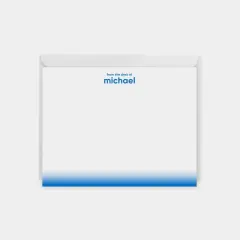 Neon Ombre Edge Note Cards IV