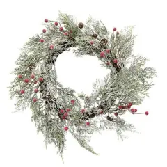 Snowy Cypress & Sugar Berry Wreath