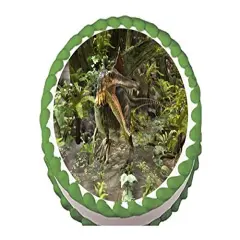 Spinosaurus dinosaur Edible Icing Image for 8 inch round cake