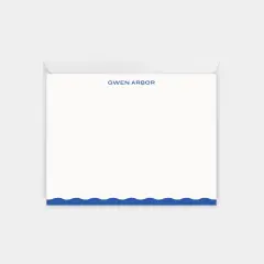 Thank You Notes Wavy Edge Note Cards XIV