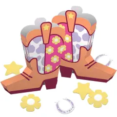 Boots and Bows 3D Centerpiece w/ Cutouts (2/Pkg)