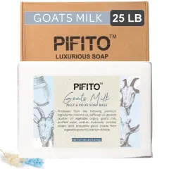 Pifito Goats Milk Melt and Pour Soap Base │ Bulk Premium 100% Natural Glycerin Soap Base │ Luxurious Soap Making Supplies