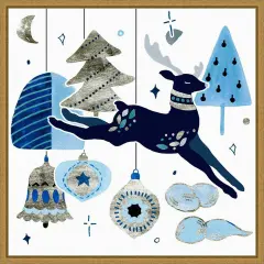 Goodnight Reindeer I by Melissa Wang Framed Canvas Wall Art