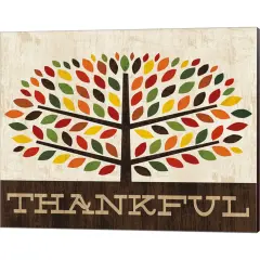 Family Tree - Thankful by Michael Mullan 20" x 16" Canvas Wall Art