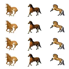 Assorted Horses Cupcake Toppers Edible Cupcake Topper Images 12ct