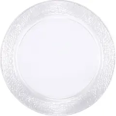 24 pc Bulk Clear Pebble Plastic Trays