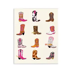 Stupell Industries Bright Cowboy Boots & Spurs Wall Plaque Design by Susan Arnot