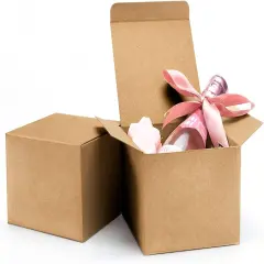 Brown Gift Boxes, 20 PCS Gift Boxes with Lids for Presents, Small Bridesmaid Box for Gifts, Wedding, Crafting, Recyclable, Easy Assemble Cardboard Boxes