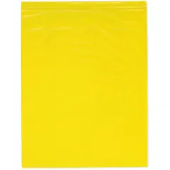 Plymor 12" x 15", Yellow 2 Mil Zipper Reclosable Plastic Bags