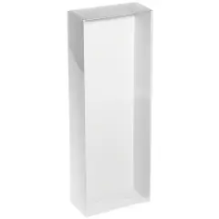 Collecting Warehouse Redoll Clear Folding Display Box with White Liners and White Elastic for 12-13 inch Dolls or Action Figures, 5" W x 2.5" D x 14" H