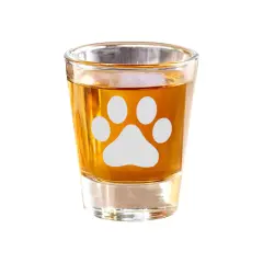 2oz Dog Paw Shot Glass