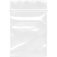 Plymor 2.5" x 3", 2 Mil Zipper Reclosable Plastic Bags