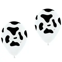 11" Cow Print Latex Balloons Farm Animal Party Decor