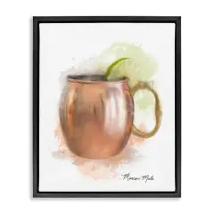 Stupell Industries Soft Hued Moscow Mule Floating Frame Design by Matthew Piotrowicz