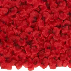 3000 PCS Dark Red Artificial Silk Rose Petals for Romantic Night, Wedding, Party, Anniversary Flower Decorations