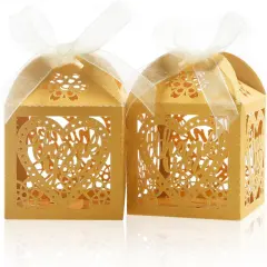 100pcs Thank You Gift Boxes Wedding Party Favor Boxes