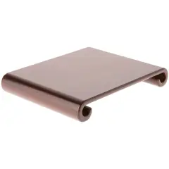 Plymor Walnut Scroll Wood Veneer Footed Display Base, 9" W x 7" D x 1.25" H (7.875" x 6.75" Display Area)