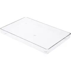 Pioneer Plastics TRAY-10R Clear Candy Plastic Tray, 10.125" W x 6.875" D x 1" H