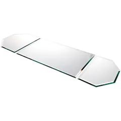 Plymor 36" x 12" Runner Set, 5mm Thick Beveled Glass Mirror