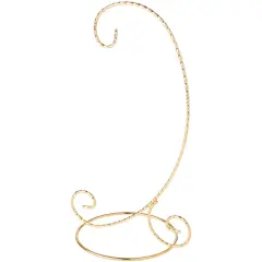 Bard's Twisted Gold-toned Ornament Stand, Medium, 9.5" H x 5.5" W x 5.5" D