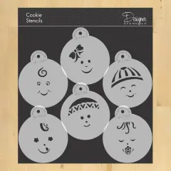 Baby Faces Cookie Stencil Set | C736 by Designer Stencils | Stencils for Royal Icing, Airbrush, Dusting Powder |