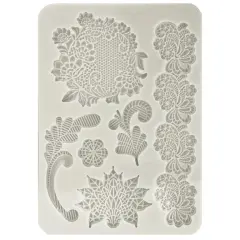 Stamperia Silicone Mold A5-Brocante Antiques Laces