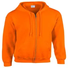 Gildan&reg; Heavy Blend Full-Zip Hooded Sweatshirt S Orange