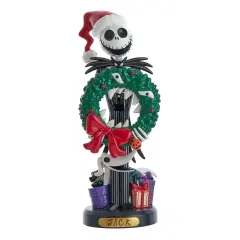 Kurt Adler 10-Inch Disney&copy; Nightmare Before Christmas Jack Skellington With Wreath Nutcracker