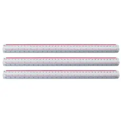12" Engineering Scale, Pack of 3