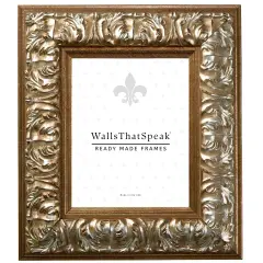 Barroco 3.125", Antique Silver Picture Frame by wallsthatspeak