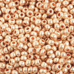 John Bead 6/0 Metallic Solgel Czech Glass Seed Beads, 500g Gold