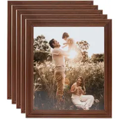 ArtToFrames 5x5 Inch Traditional Picture Frame, Multi Pack, Comes with Regular Glass (WOMPack-17-5x5)