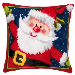 VervacoFather Christmas Pillow Cover Needlepoint Kit Multi