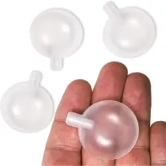 100 Pack Replacement Squeakers for Dog Toys, 1.3 Inch Noise Maker Inserts Clear