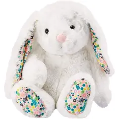 Stuffed Bunny with Floppy Ears, Plush Animal Rabbit Toy for Kids and Easter Gifts, 13 X 6 X 19 inches White