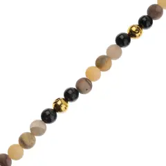 John Bead 8mm Solar System Universe Galaxy 7" Bead Strand Saturn