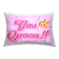 Glam Yas Queen Decorative Printed Throw Pillow Design by Ziwei Li, 14 x 7 x 20