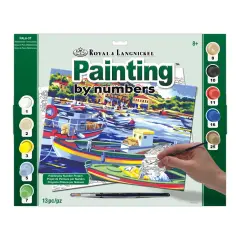 PAL6 | Painting by numbers&trade; 13pc 11.25" x 13.375" Mediterranean Fishing Boat Painting Project